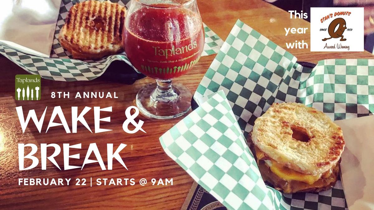 Taplands Wake & Break | Breakfast Beers and Donut Sandwiches