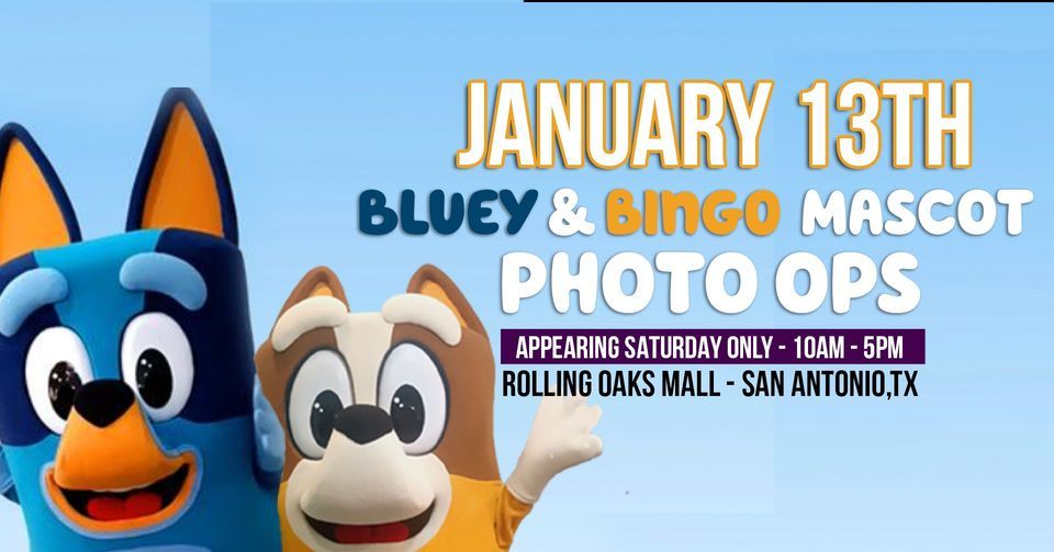 Bluey & Bingo Mascot Photo Shoot!