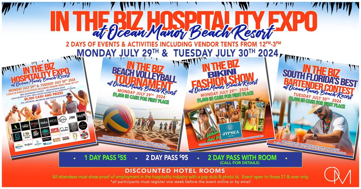 IN THE BIZ Hospitality Expo at Ocean Manor Resort