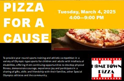 Hometown Classic Pizza Dine to Donate