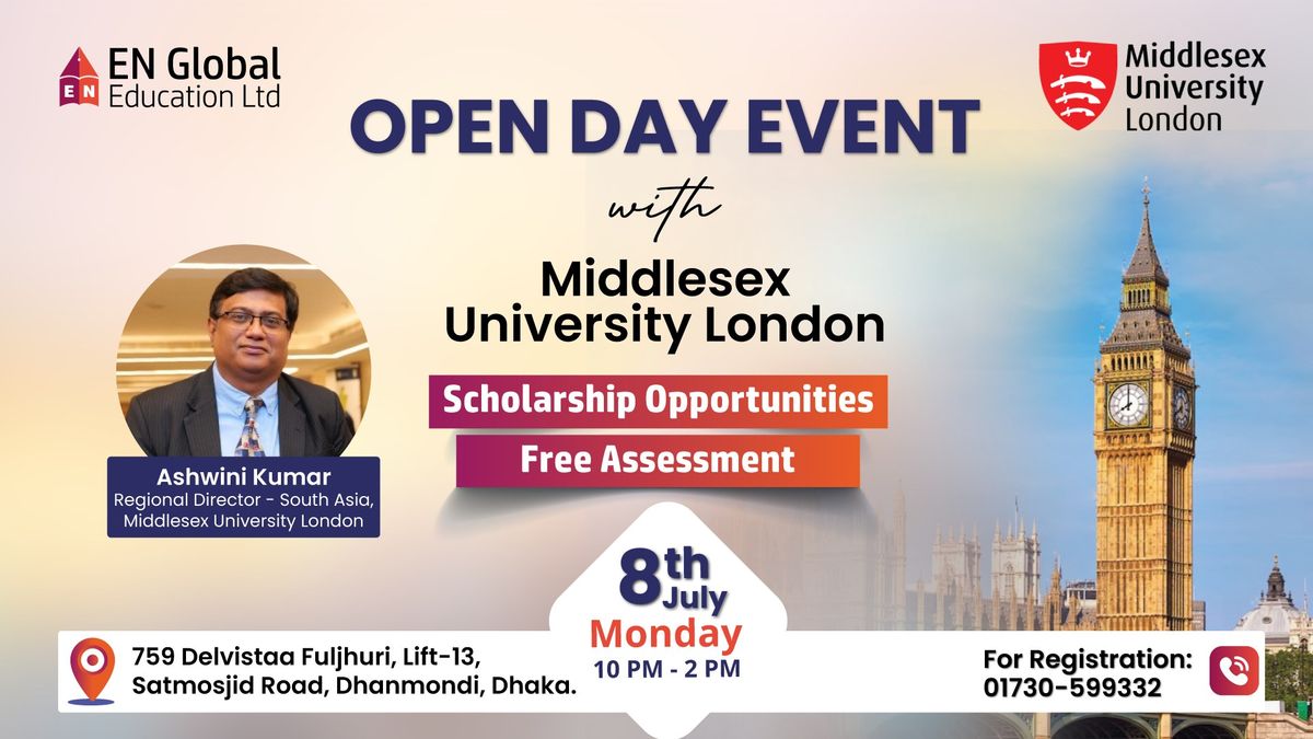 Open Day Event with Middlesex University London!