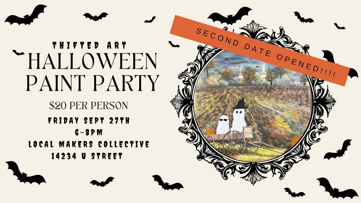 Thrifted Art Halloween Paint Party