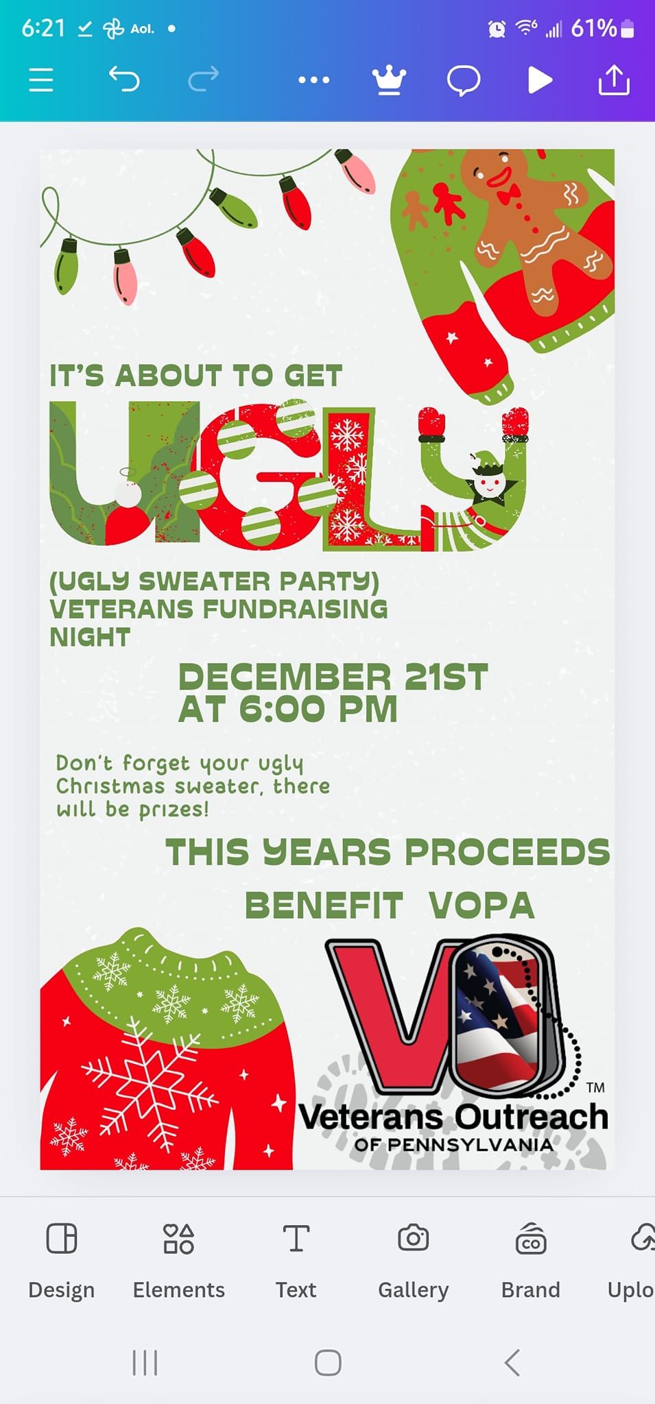 Ugly Sweater  Fundraiser 