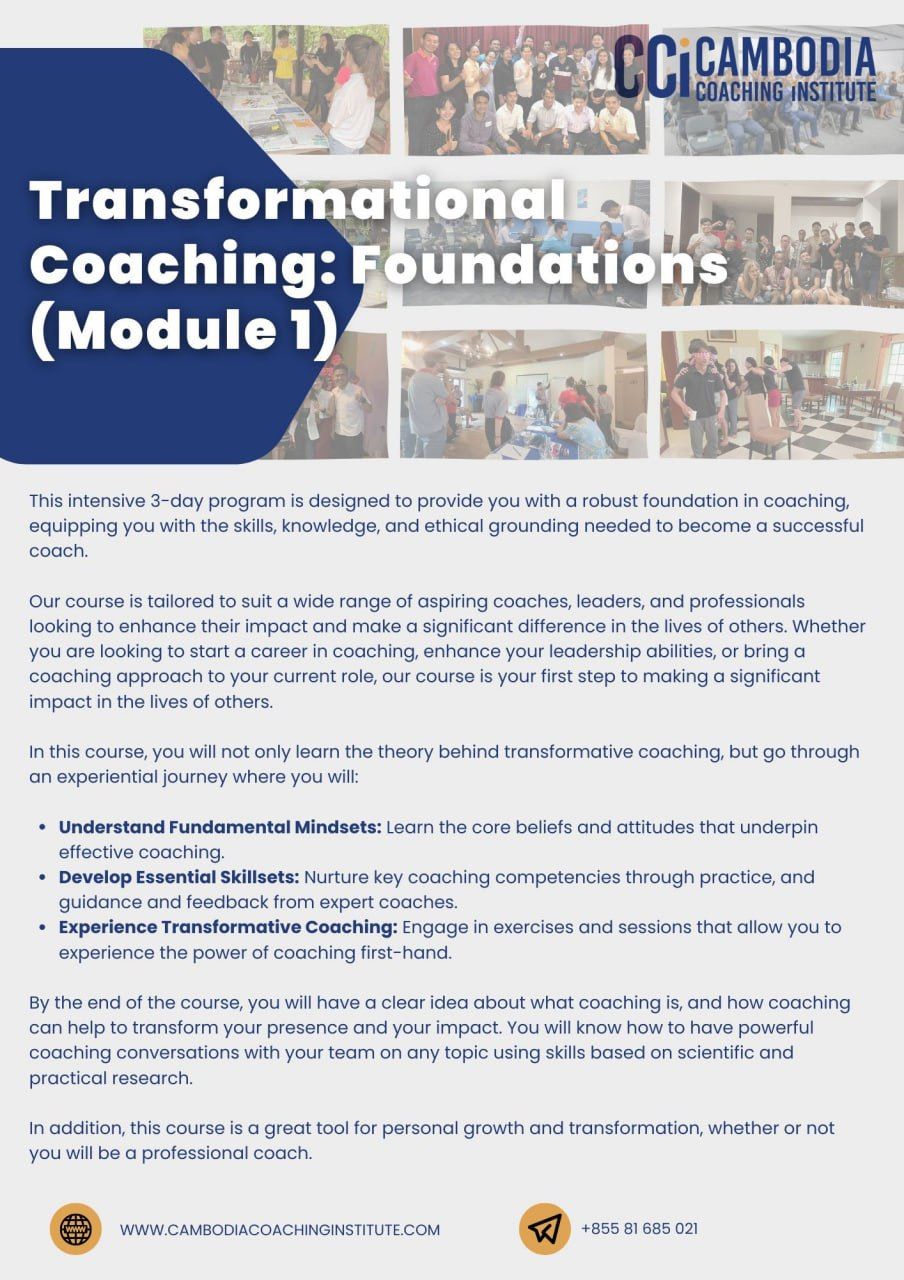 Transformational Coaching: Foundations