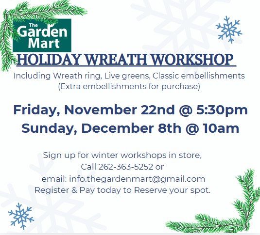 Holiday Wreath Workshop 