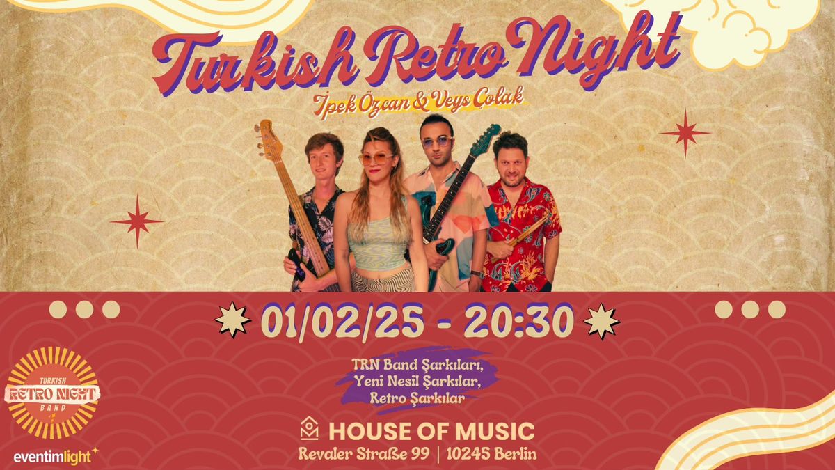 Turkish Retro Night Band | 01.02.25 | BERLIN Concert Ticket