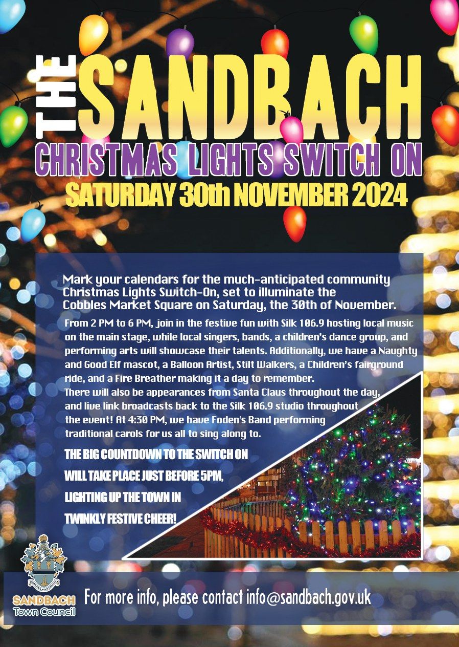 Sandbach Christmas Lights Switch On 2024!