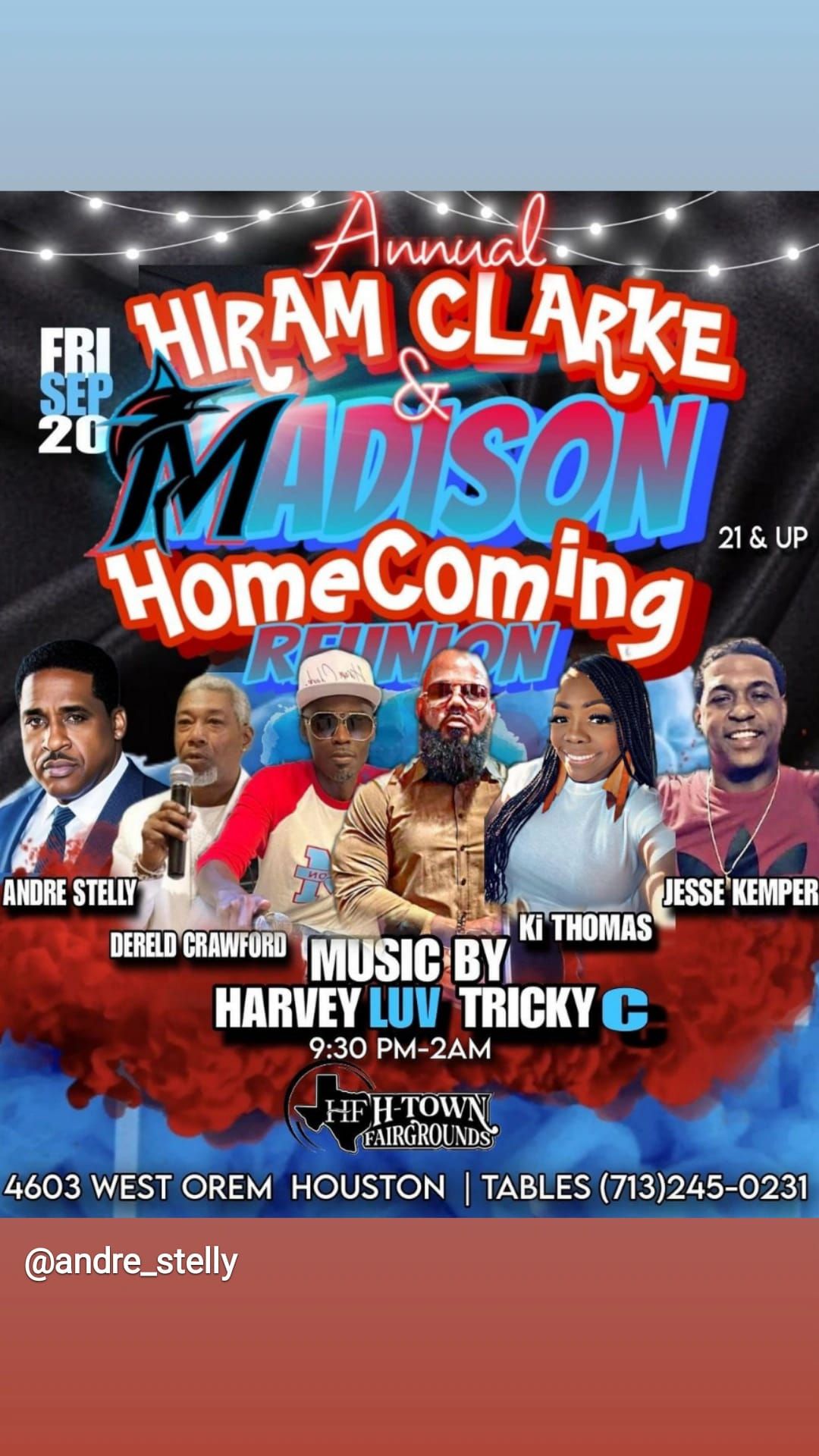 The Official Annual Hiram Clarke & Madison Homecoming Reunion