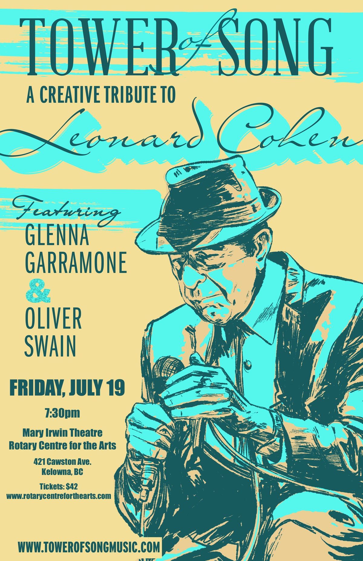 Tower of Song: a creative tribute to Leonard Cohen ft. Oliver Swain & Glenna Garramone