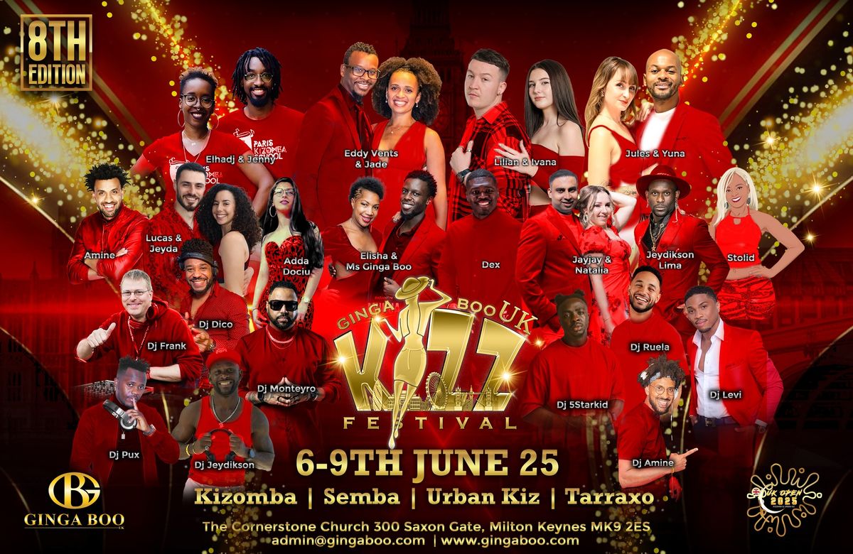 GBKF UK - Ginga Boo Kizomba Festival UK 6th - 9th June 25 - 8th Edition 