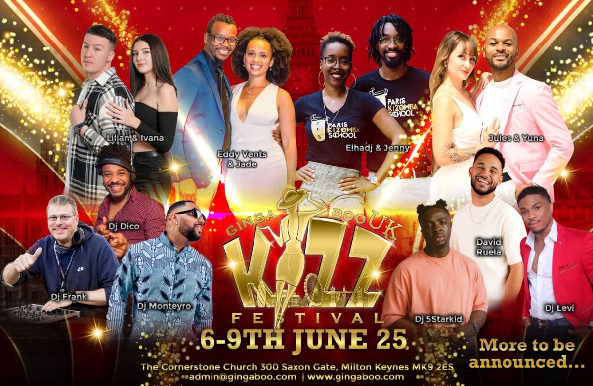 GBKF UK - Ginga Boo Kizomba Festival UK 6th - 9th June 25 - 8th Edition 