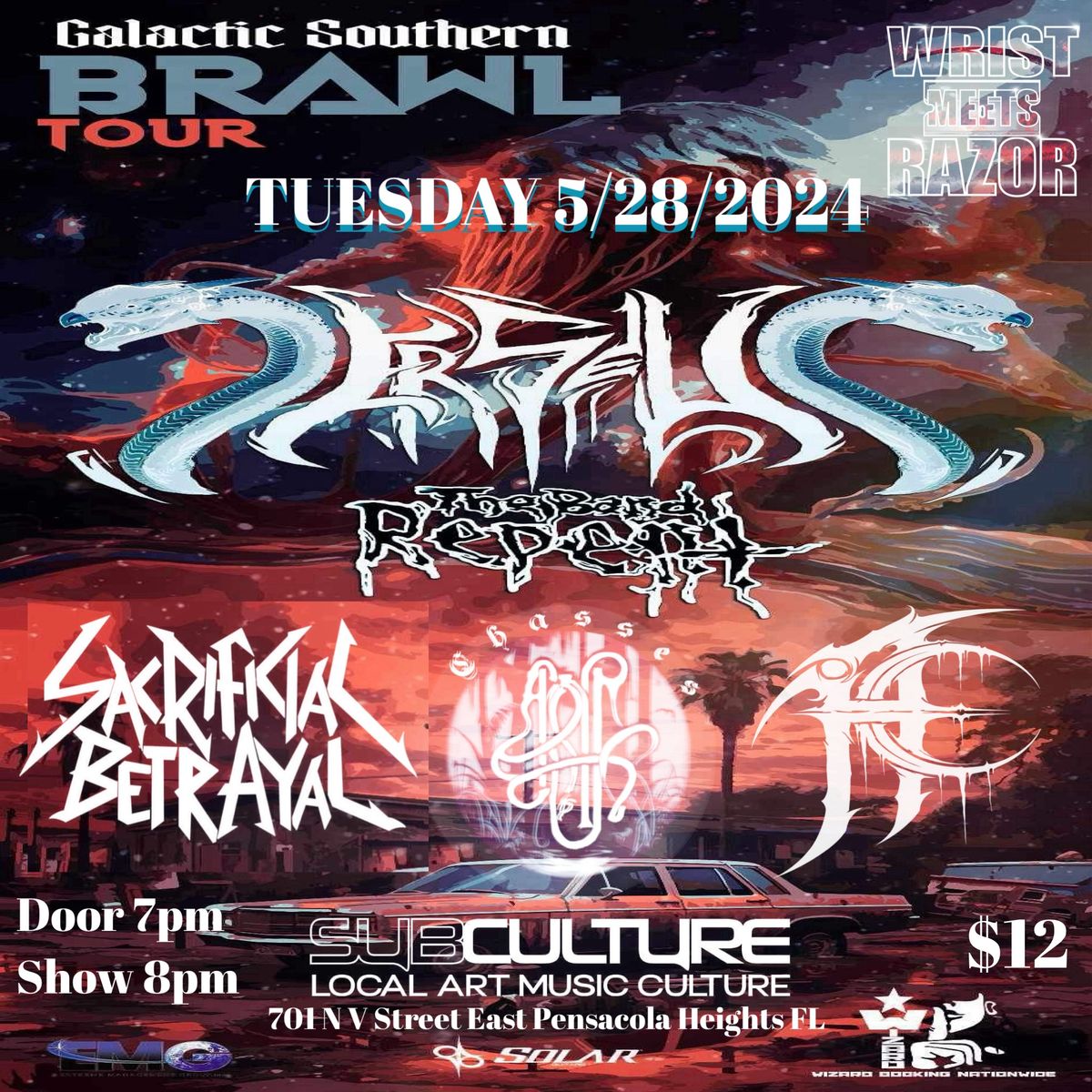 Perseus, The Band Repent, Sacrificial Betrayal , Chasses, and Accursed Creator at Subculture 