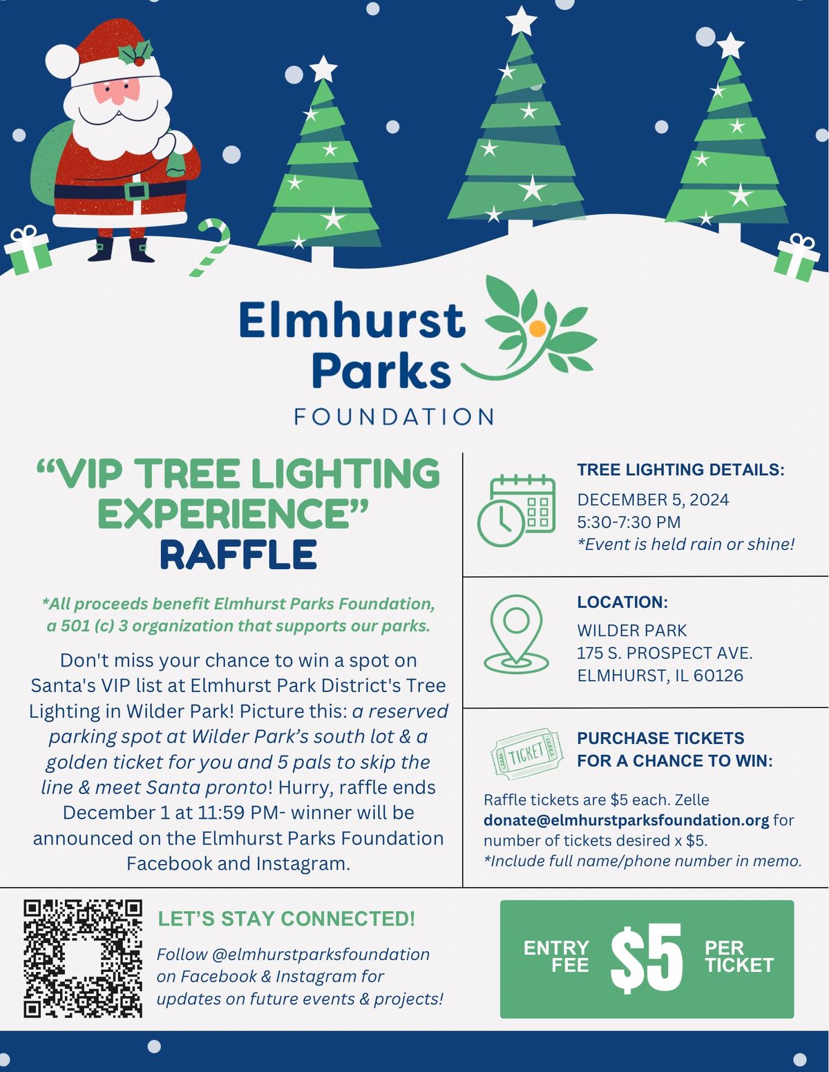 \u201cVIP Tree Lighting Experience\u201d Raffle