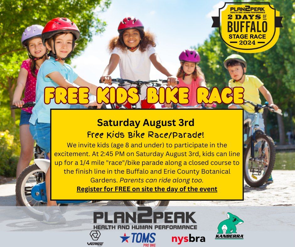 Free Kids Bike Race\/Bike Parade at the Plan2Peak 2 Days of Buffalo Stage Race