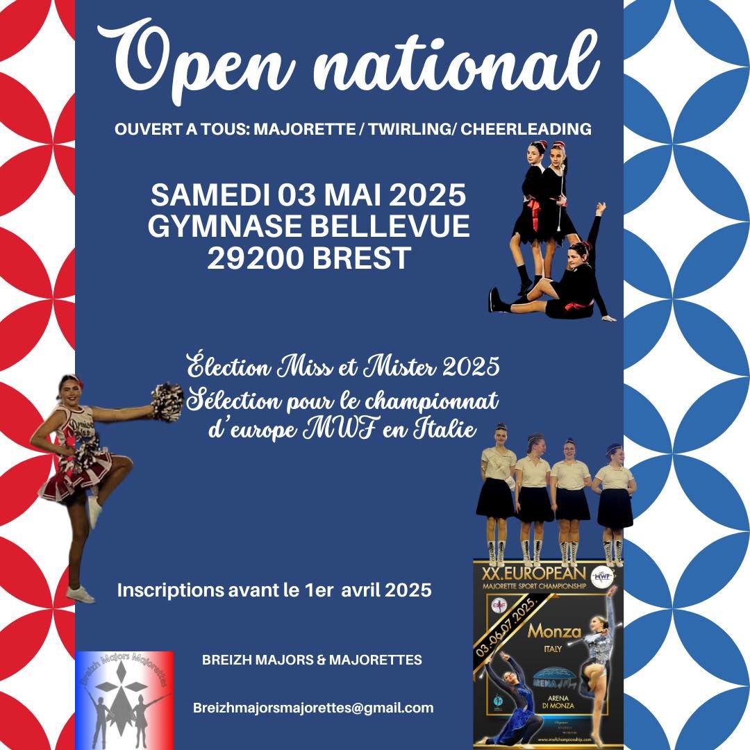 Open majorette\/twirling Brest 25 