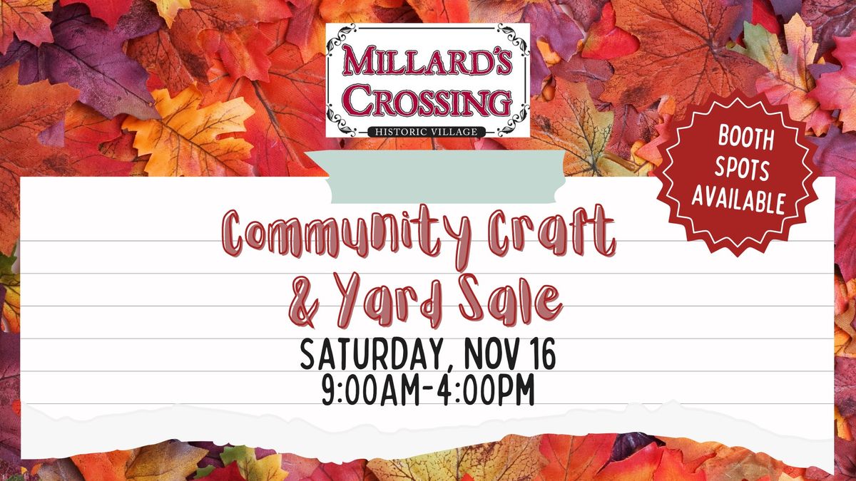 Community Craft & Yard Sale