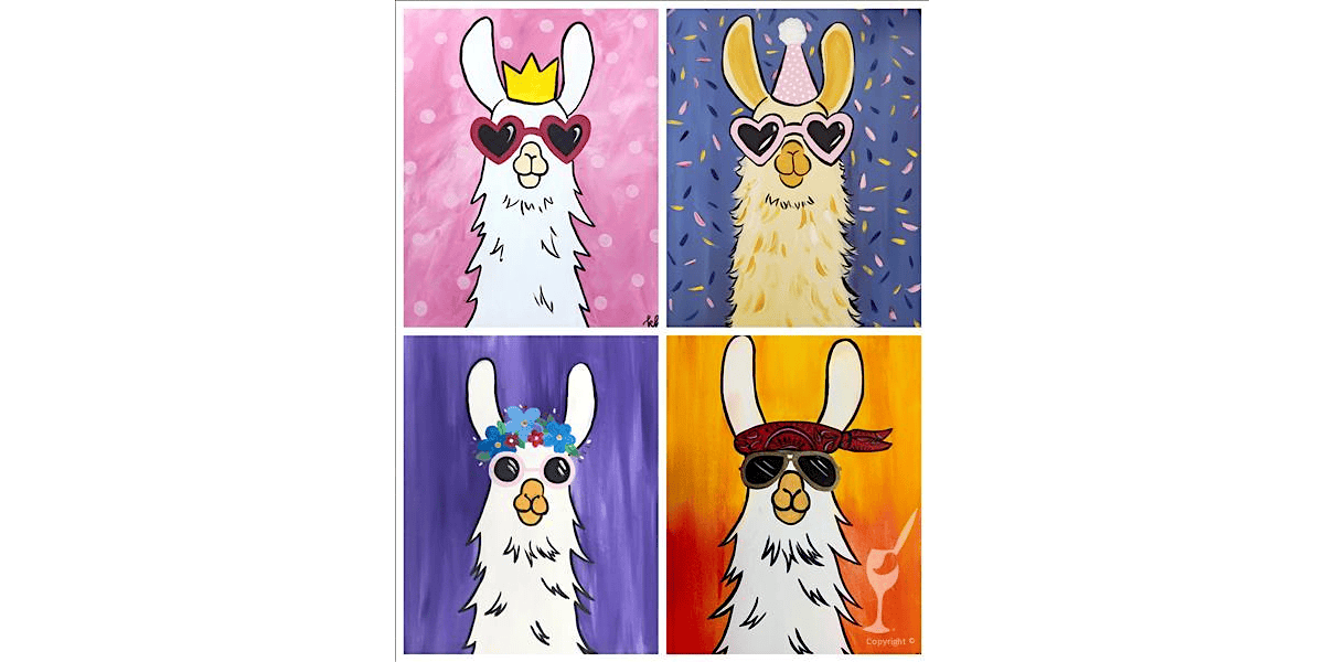 Llama's Party - Paint and Sip in Denver | Classpop!\u2122