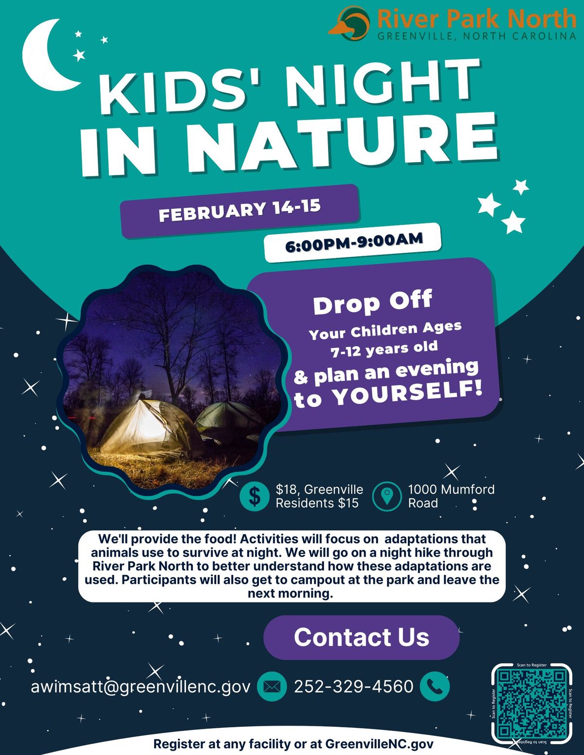 Kids' Night in Nature at River Park North 