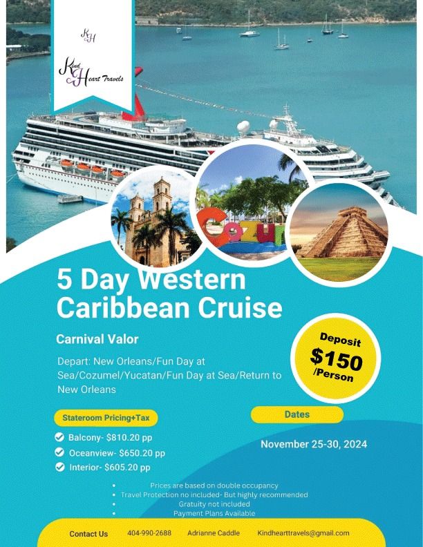 5-Day Caribbean Cruise\/Thanksgiving relaxation