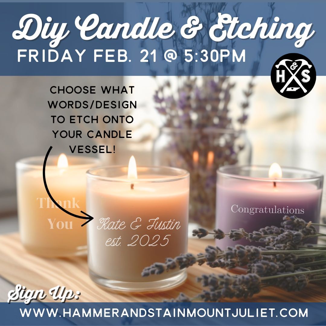 Candle Making & Glass Embossing