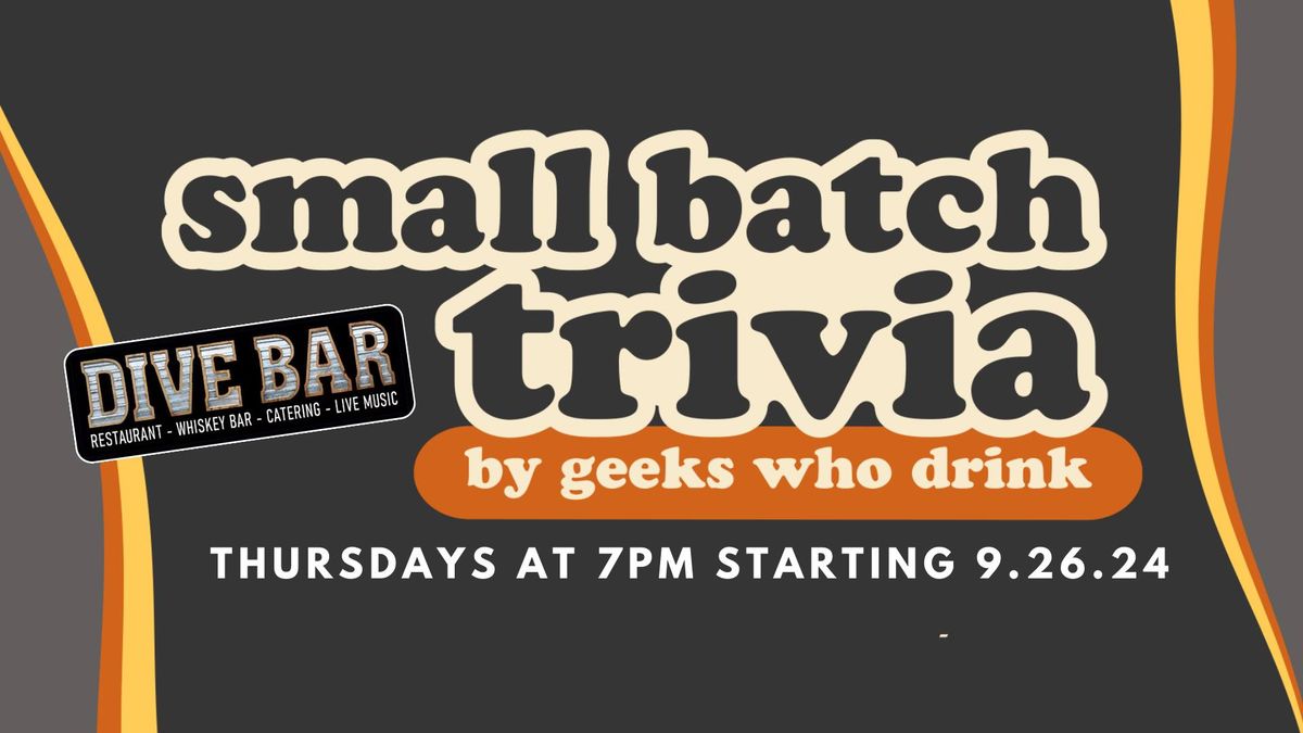 Geeks Who Drink Trivia at Dive Bar