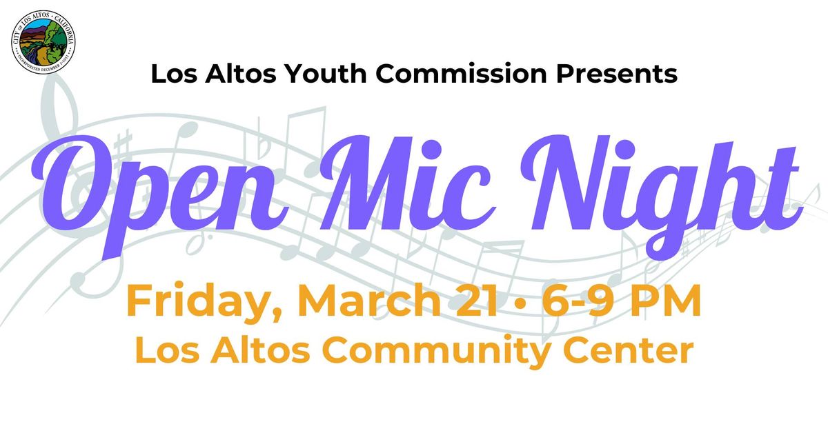 Los Altos Youth Commission Open Mic Night