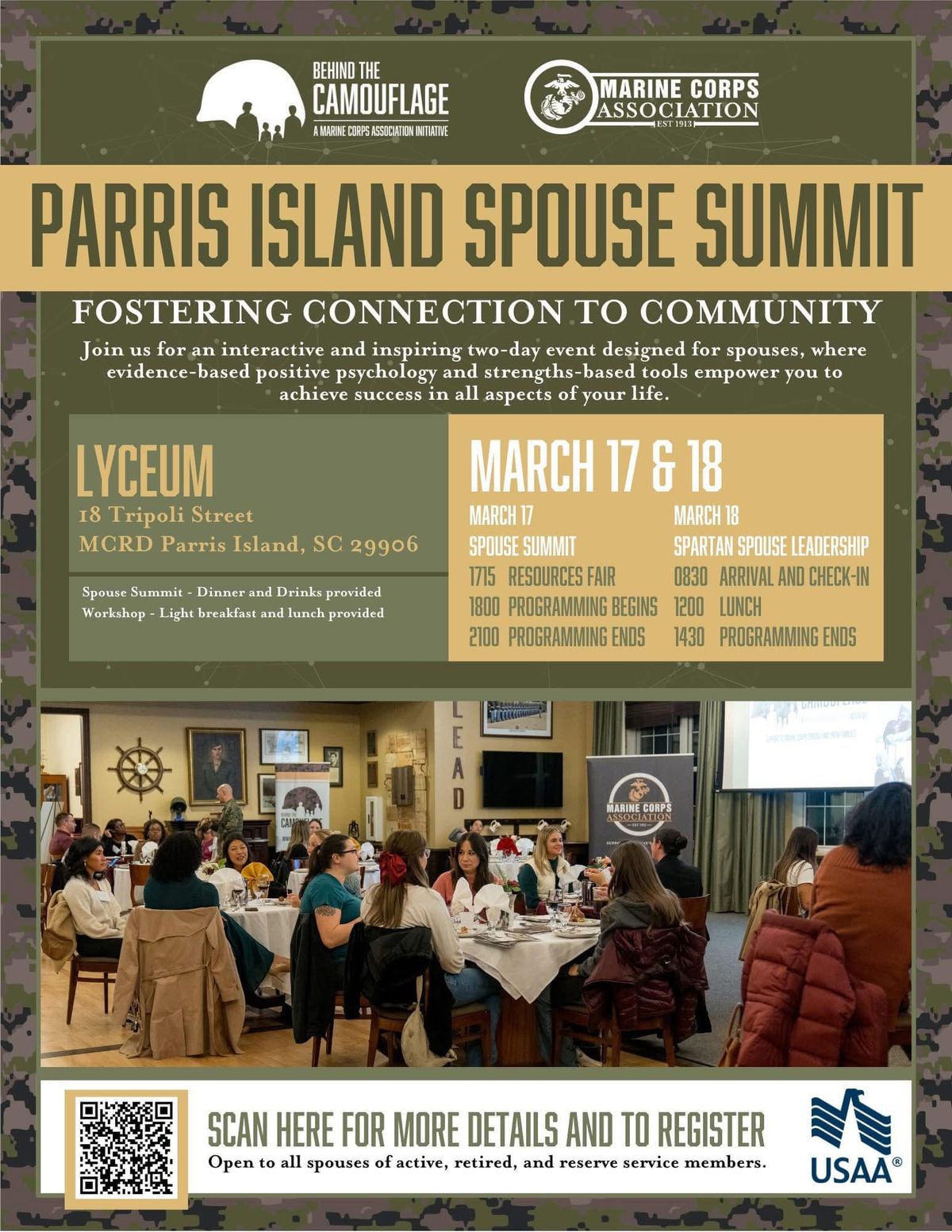 MCRD Parris Island Spouse Summit & Spartan Spouses Workshop