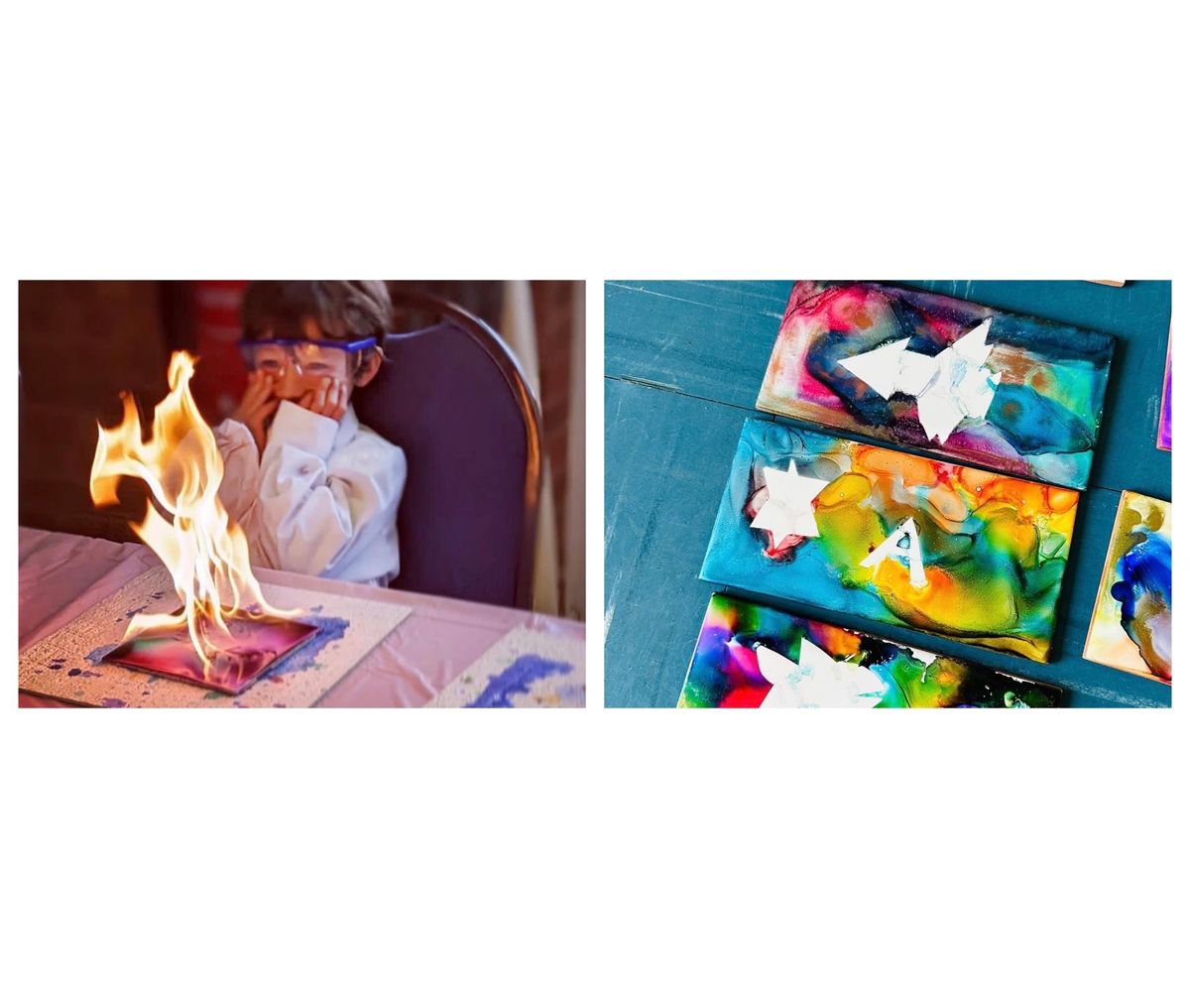 Fire Tile Art Workshop with Little Science Lab 