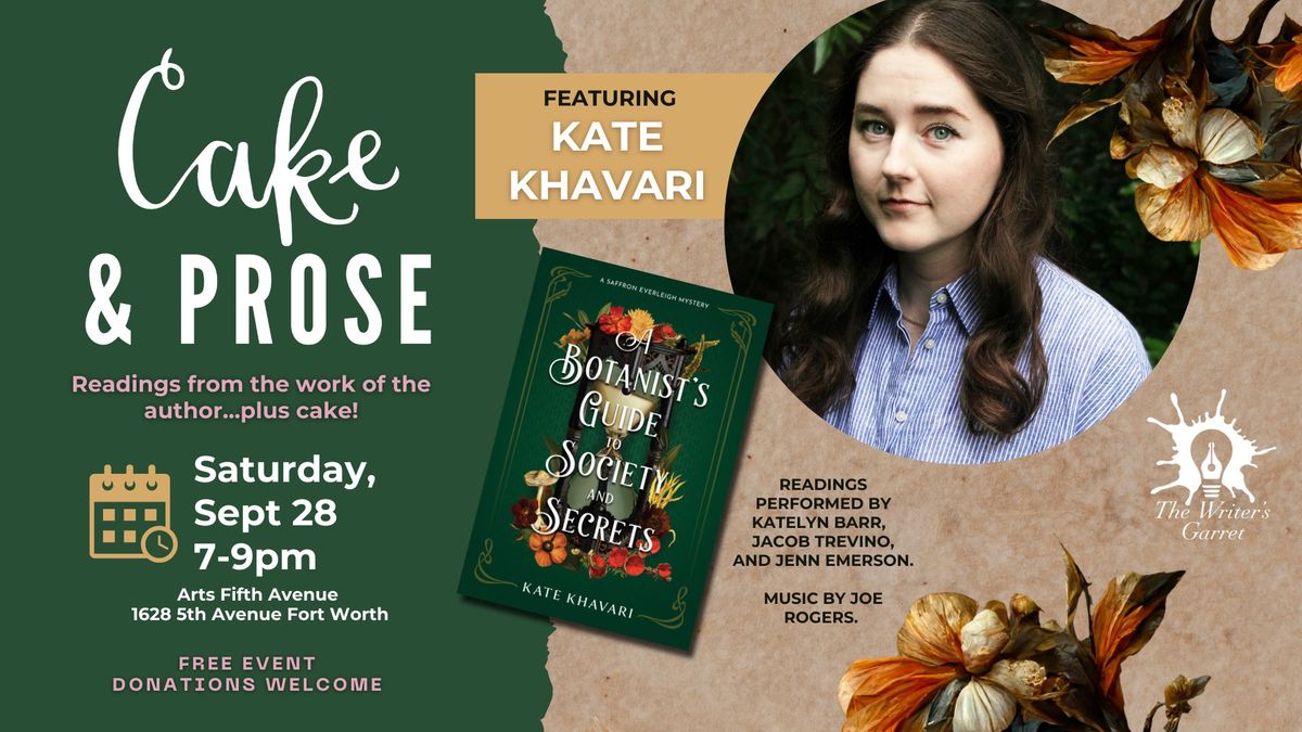 Cake & Prose featuring Kate Khavari