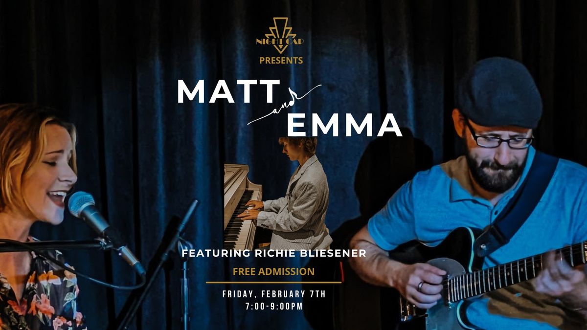 Matt&Emma ft. Richie Bliesener Live Jazz @ Night Cap