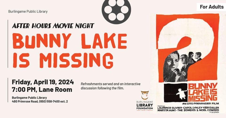 After Hours Movie Night: Bunny Lake is Missing