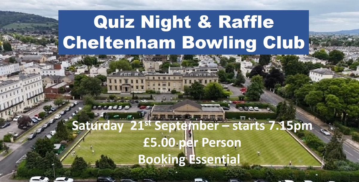 Quiz Night & Raffle - Only 5 tickets left 