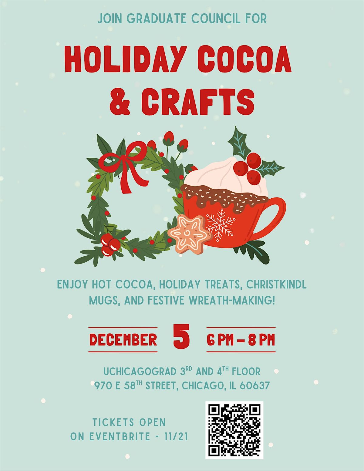 Graduate Council Presents: Holiday Cocoa & Crafts