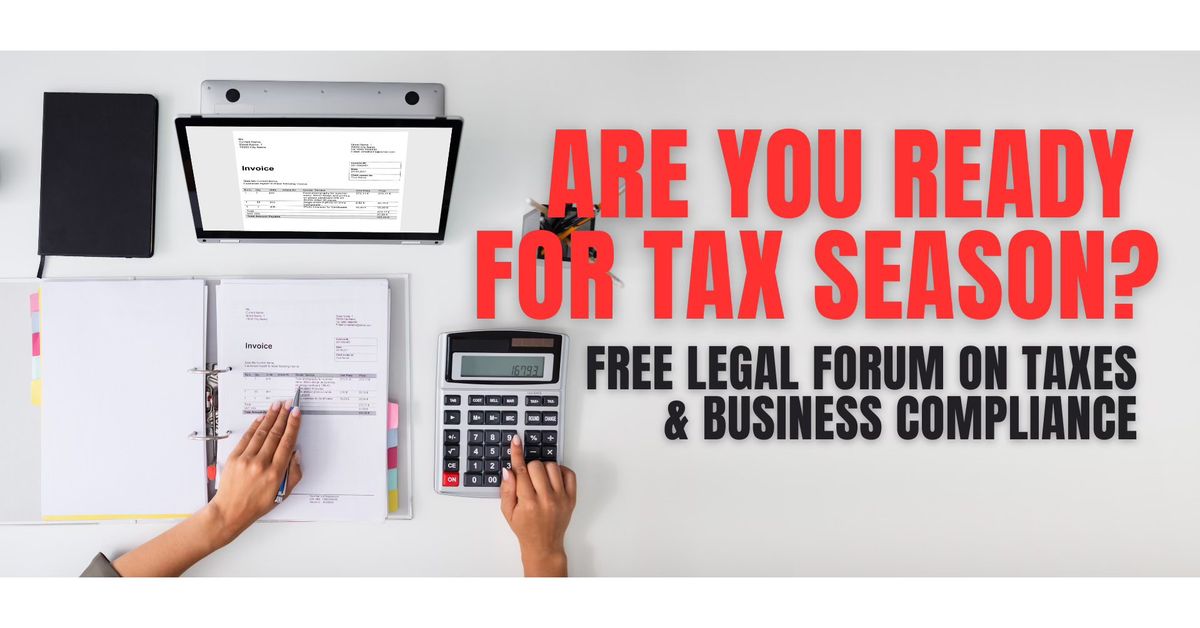 Free Legal Forum on Taxes and Business Compliance