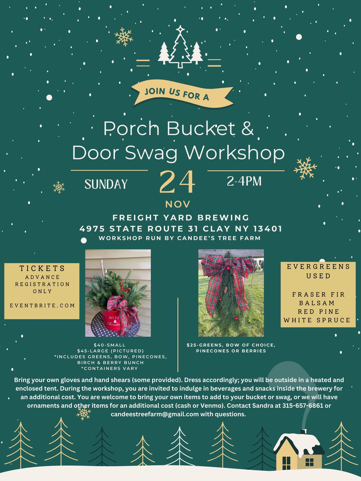 Porch Bucket & Door Swag workshop