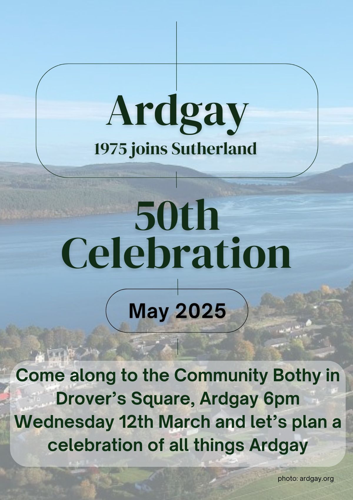 Ardgay 50 Planning Meeting