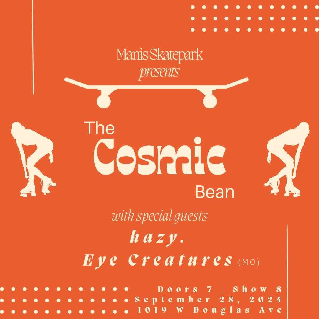 The Cosmic Bean (KS)\/hazy. (ICT) \/Eye Creatures (MO) @ Mannis Skatepark Wichita KS