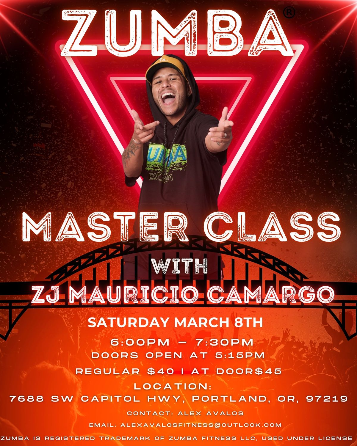 Zumba Master Class with ZJ Maurio Camargo 