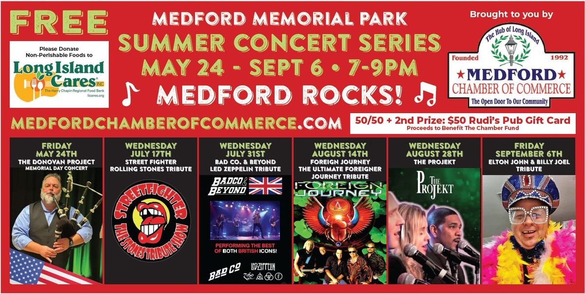 Bad Co. & Beyond Led Zeppelin Tribute - Medford Chamber of Commerce Summer Concert Series