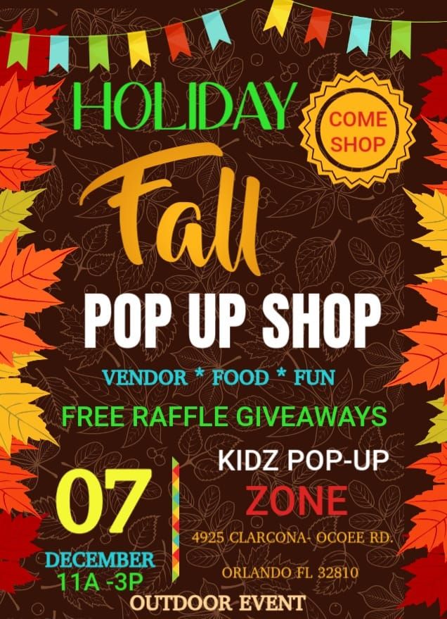 HOLIDAY FALL POP UP SHOP