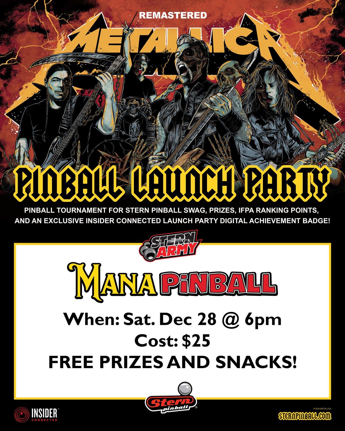 METALLICA REMASTERED PINBALL LAUNCH PARTY!