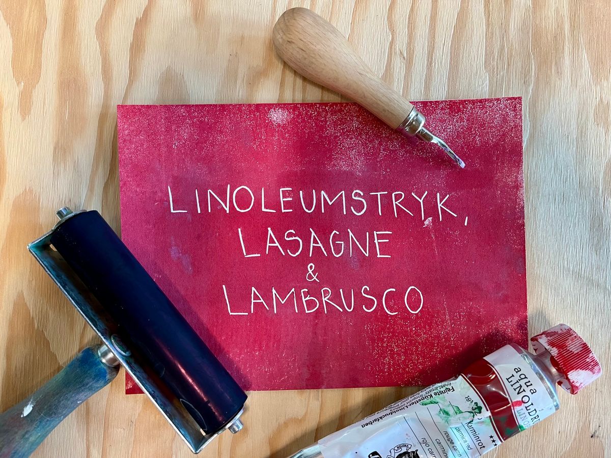 Linoleumstryk, Lasagne & Lambrusco