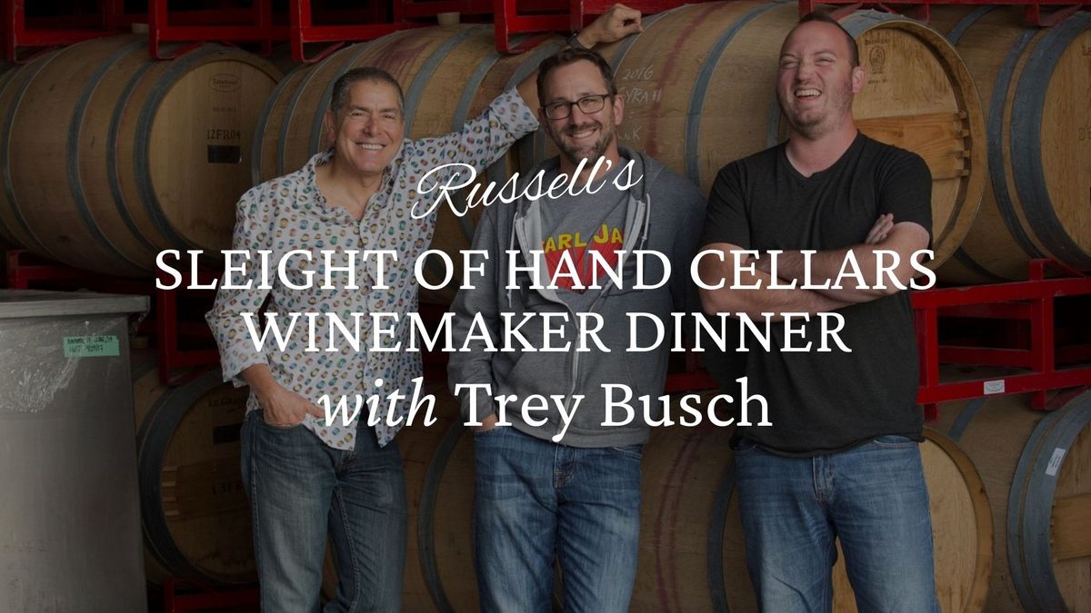 Sleight of Hand Cellars Winemaker Dinner