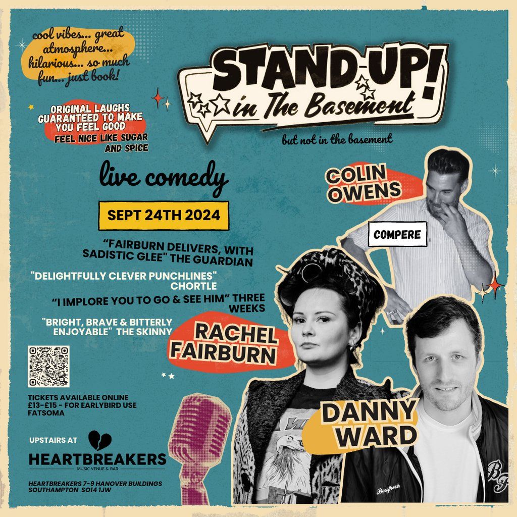 Stand Up in the Basement Comedy - Rachel Fairburn | Danny Ward