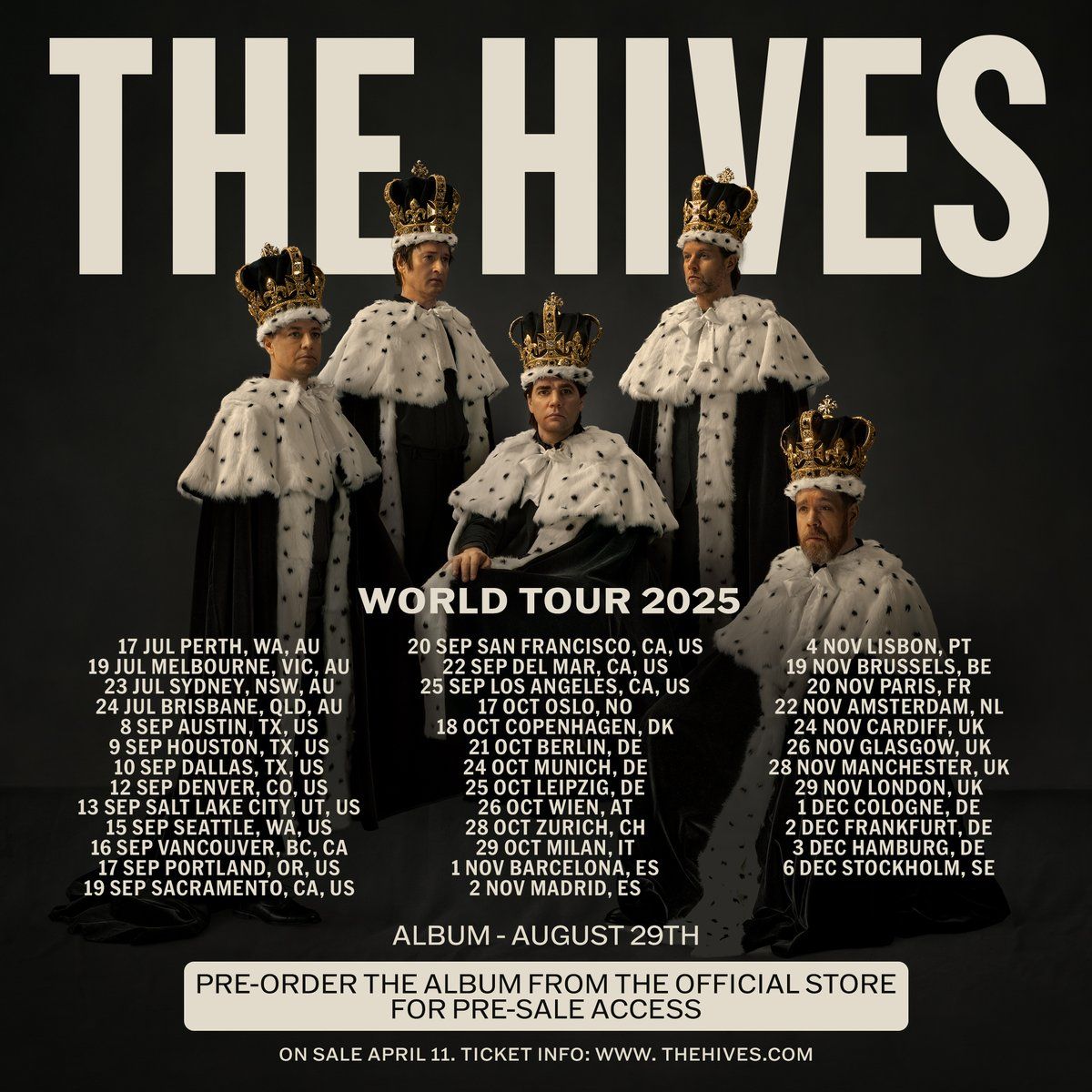 The Hives Amsterdam Tickets