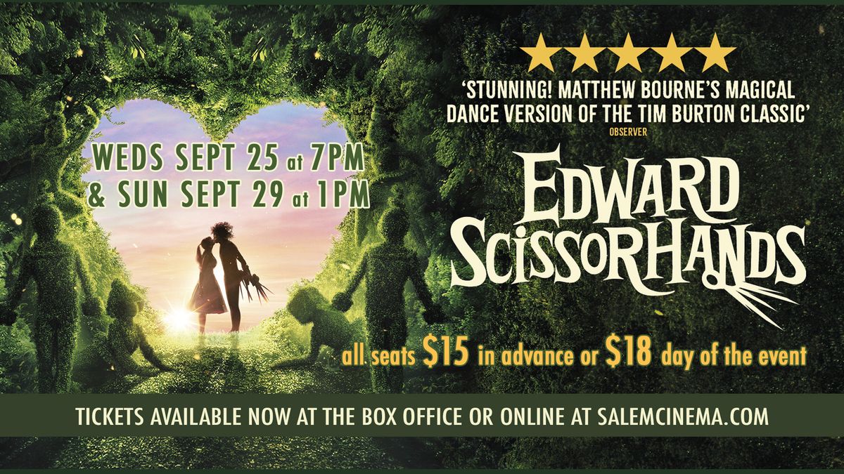 EDWARD SCISSORHANDS: Matthew Bourne\u2019s dance version of Tim Burton\u2019s classic