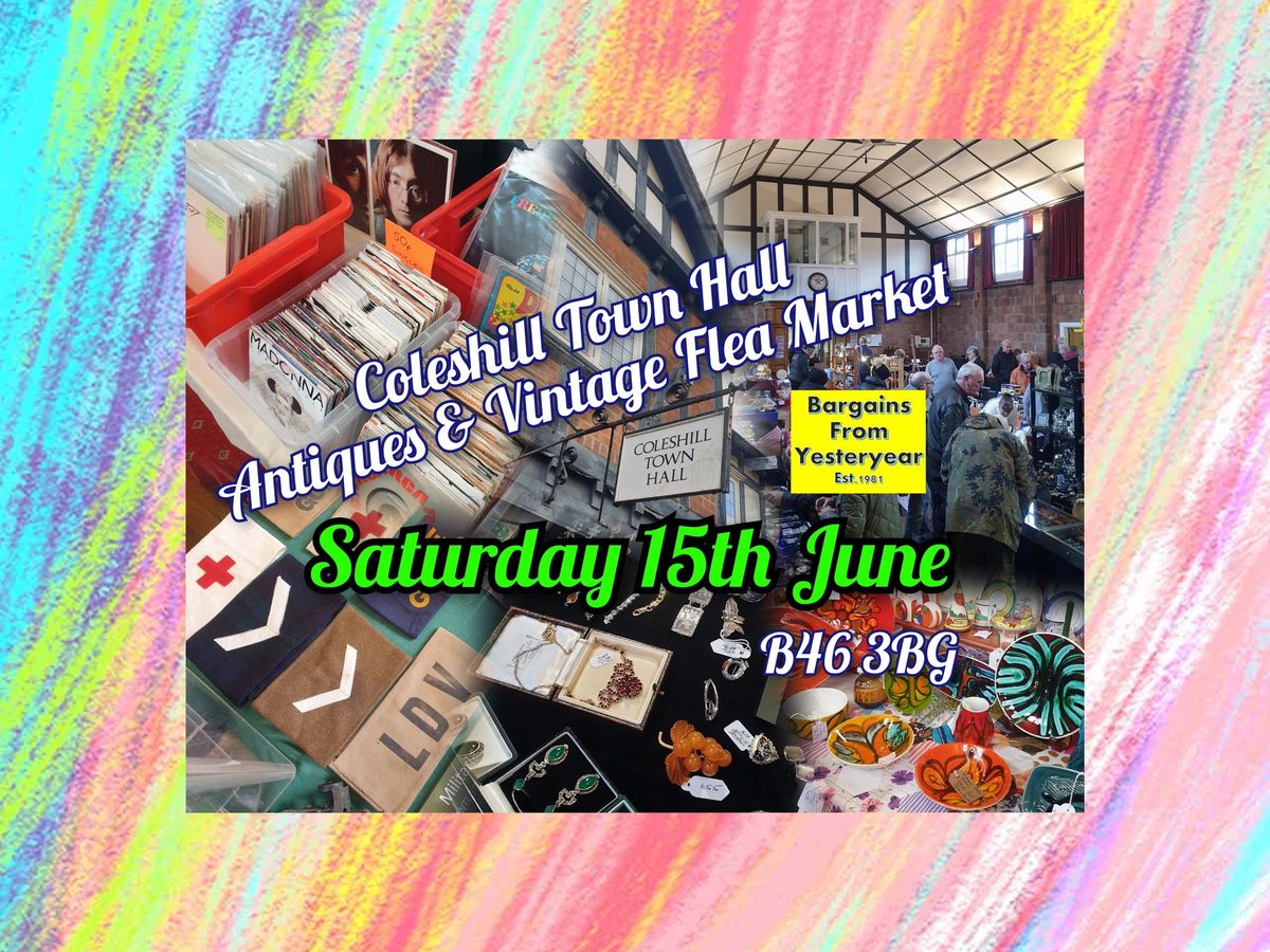 Coleshill Town Hall Antiques and Vintage Flea Market