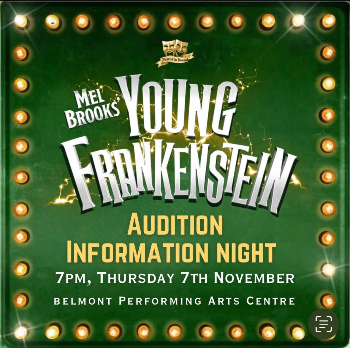 INFORMATION NIGHT for YOUNG FRANKENSTEIN 