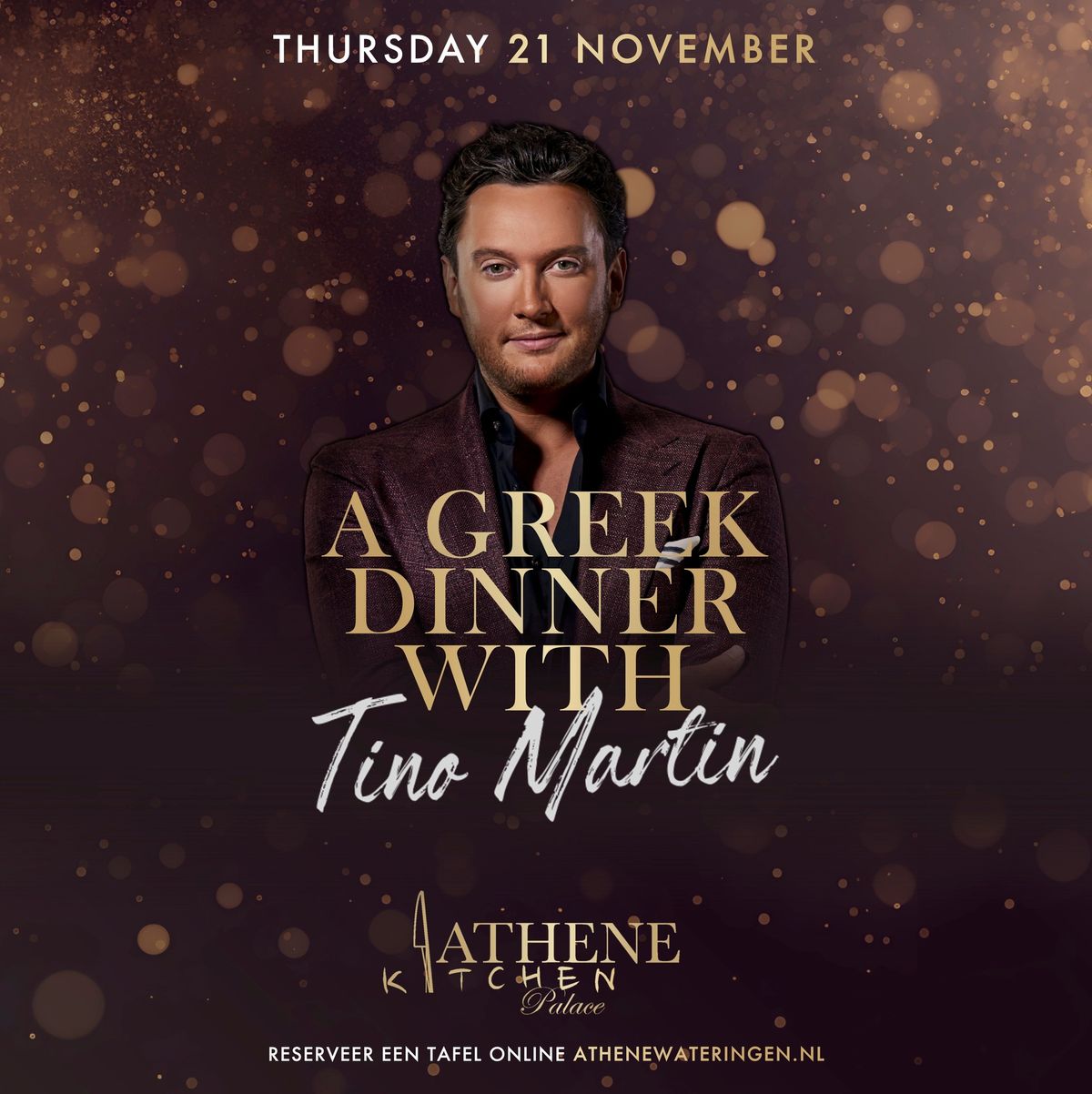 A Greek dinner with Tino Martin