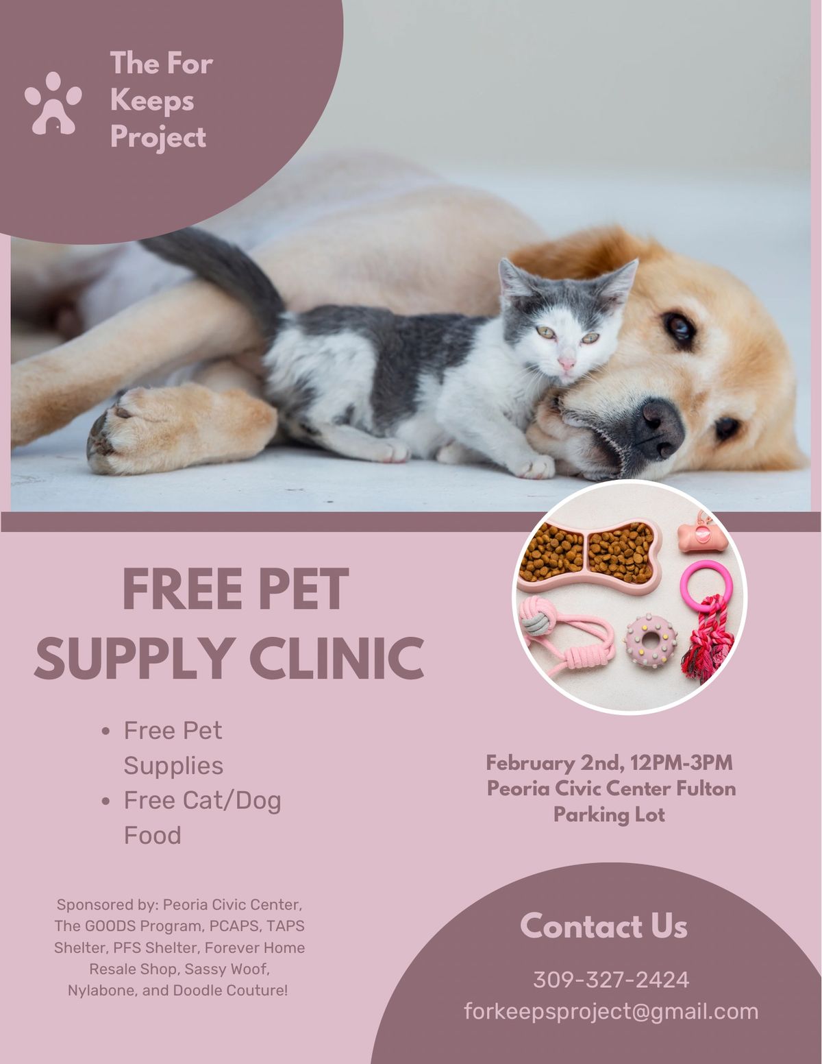 Free Pet Supply Clinic | The For Keeps Project